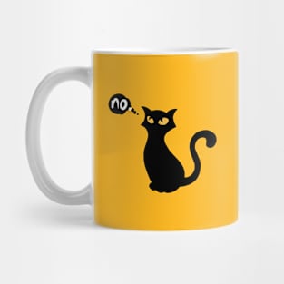 Black-Cat-Says-No Mug